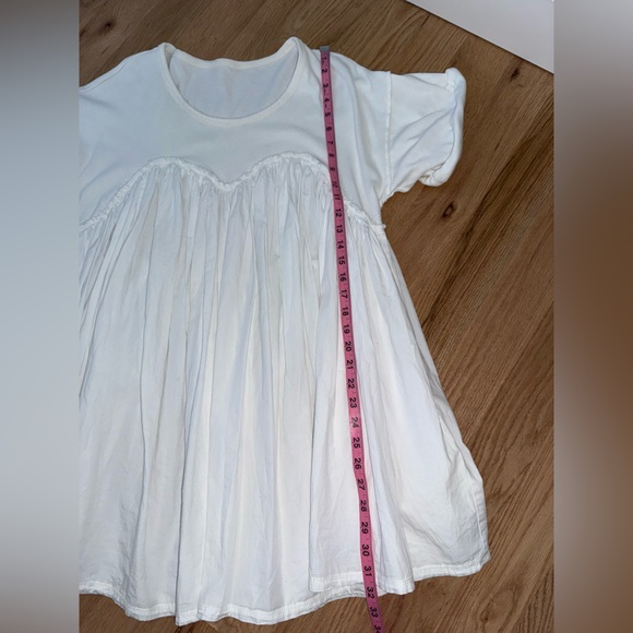 Free People Catalina Mini Dress Crisp White Cotton Beachy Coastal Size Small - Picture 4 of 8